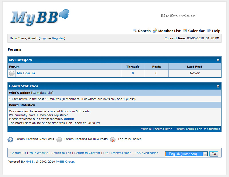 MyBB 1.8.20_php源码 - 亿乐屋